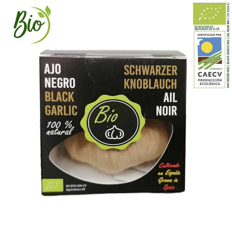 Compra ajo negro BIO en estuche de 1 cabeza. Calidad garantizada, sabor único y propiedades saludables. ¡Oferta por tiempo limitado!
