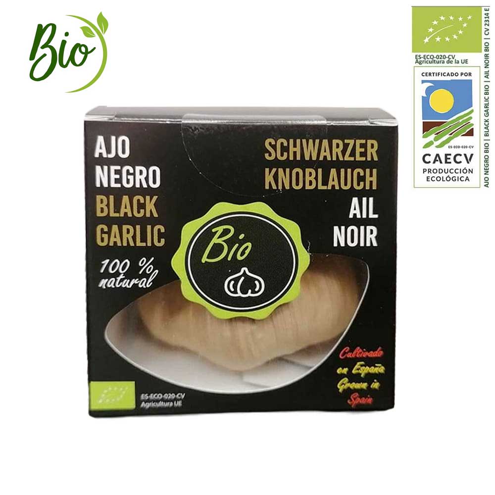 Compra ajo negro BIO en estuche de 1 cabeza. Calidad garantizada, sabor único y propiedades saludables. ¡Oferta por tiempo limitado!
